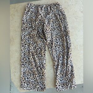 leopard print pajama pants